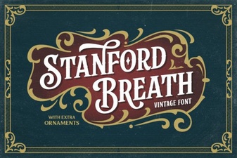 Stanford Breath Font for Expressive Typography Projects