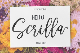 Hello Scrilla Script Font: Playful Hand-Lettering Style