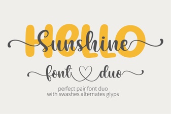 Hello Sunshine Font: Bright Typeface for Creative Work