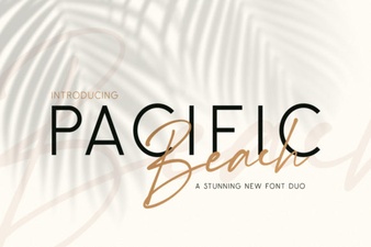 Pacific Beach Font – Handcrafted Coastal Typography