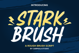 Stark Brush Font: Creative Hand-Lettered Typeface for Design